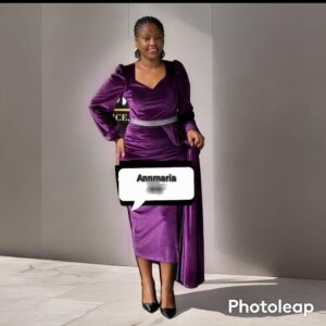 purple velvet dress size 44