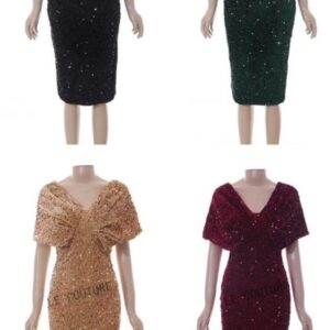 short off-shoulder shimmering black dress black 2xl