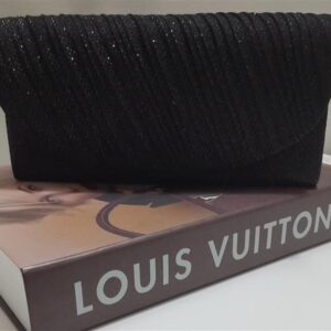Black clutch bag
