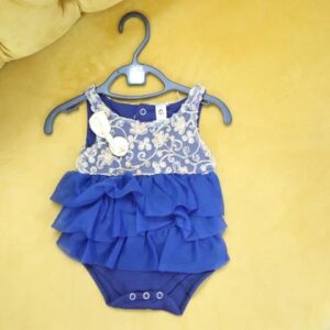 infants tutu romper dress navy blue 3months