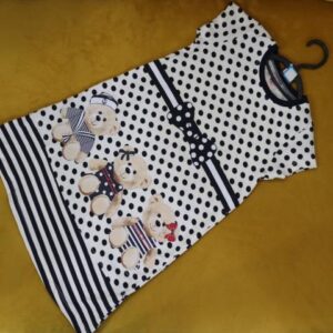 kids dress black porker dot 3-4years